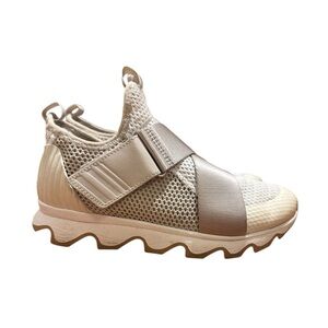 Sorel Beige Mesh Sneakers | Elevated Athleisure Sporty Chic | Sz 6.5